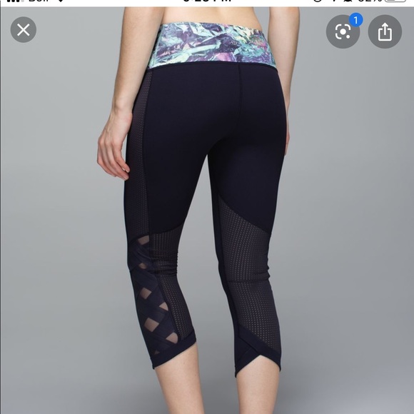 Lululemon Var-City running crop leggings size 6